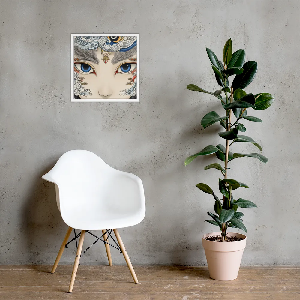 Guardian of Dreams | Poster with White Frame | 18″×18″