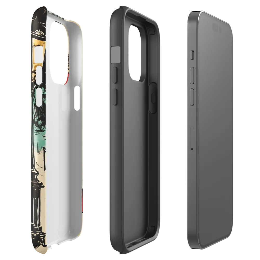 Winter Glamour in Red | Phone Case |  14 Pro Max | Tough Case | Glossy