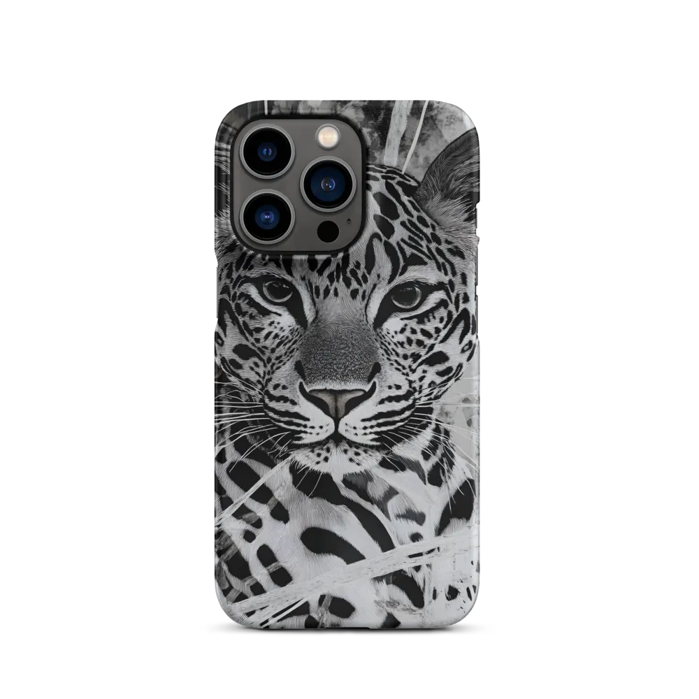 Majestic Gaze: The Leopard's Portrait | Phone Case |  13 Pro | Snap Case | Matte
