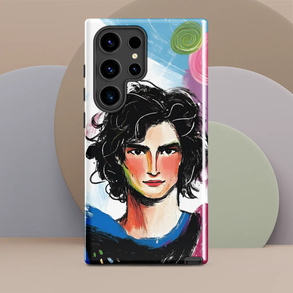 Vibrant Portrait of Youth | Phone Case |  S24 Ultra | Tough Case | Glossy
