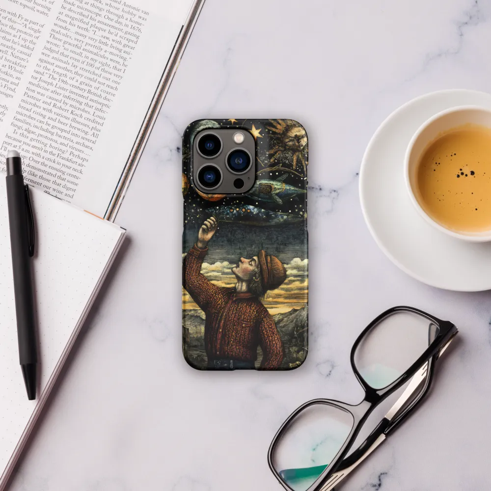 Cosmic Curiosity: A Journey Beyond Earth | Phone Case |  14 Pro | Snap Case | Matte