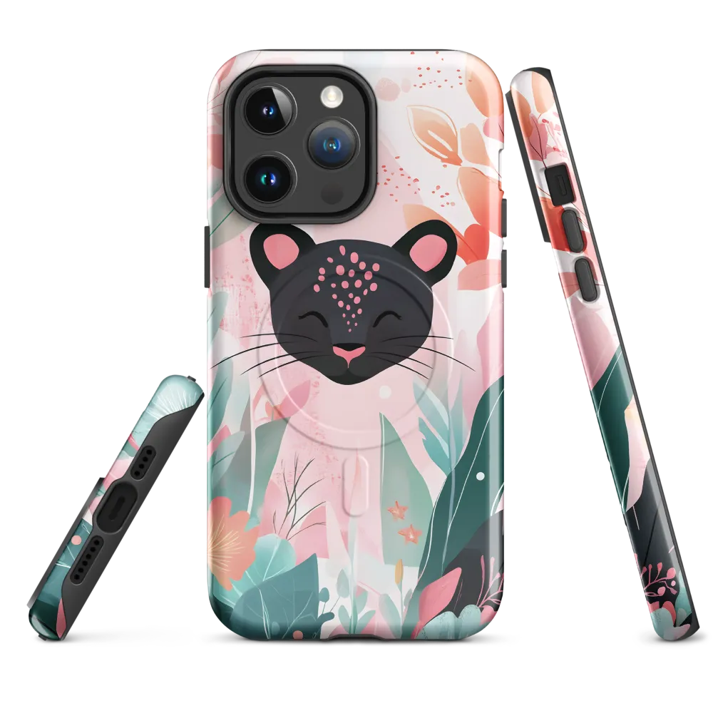 Whimsical Panther in Bloom