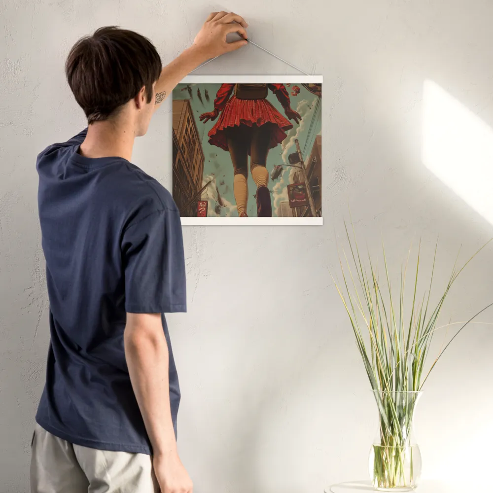 Flight of the Urban Dreamer | Poster With White Wood Hanger | 16″×16″