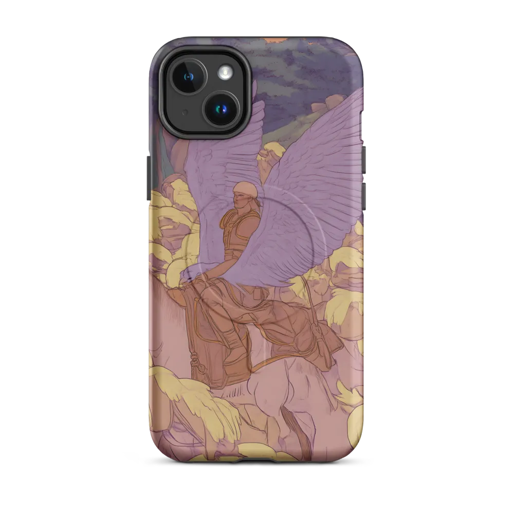 The Winged Guardian | Phone Case |  14 Plus | MagSafe® Tough Case | Matte