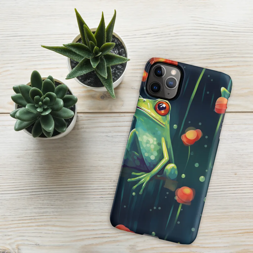 Playful Frogs in a Lush Pond