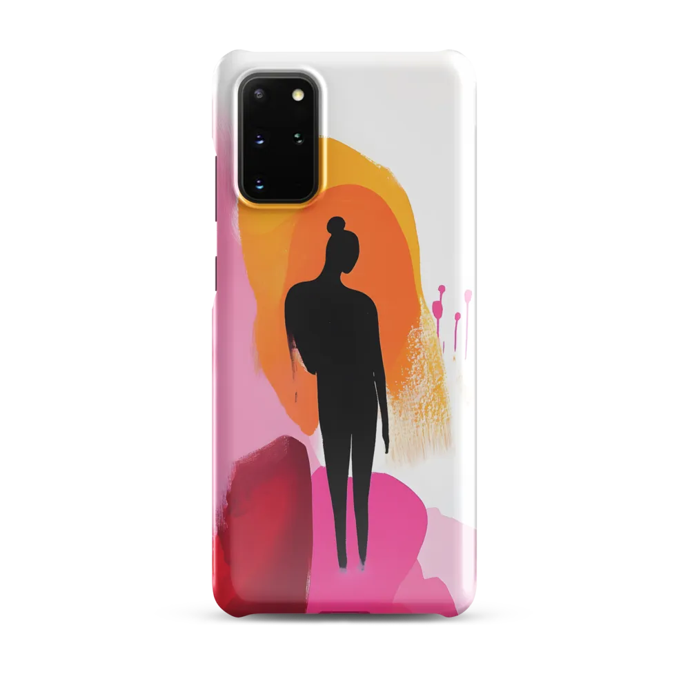 Silhouette in Colorful Abstraction