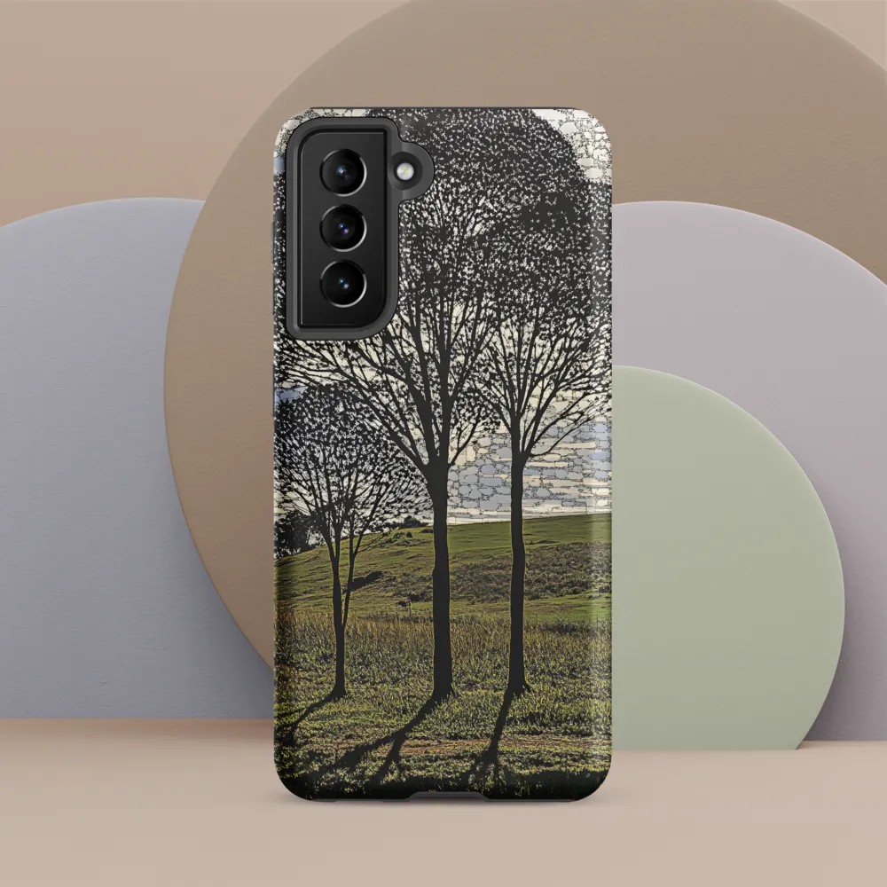 Tranquil Shadows: A Silhouette of Nature