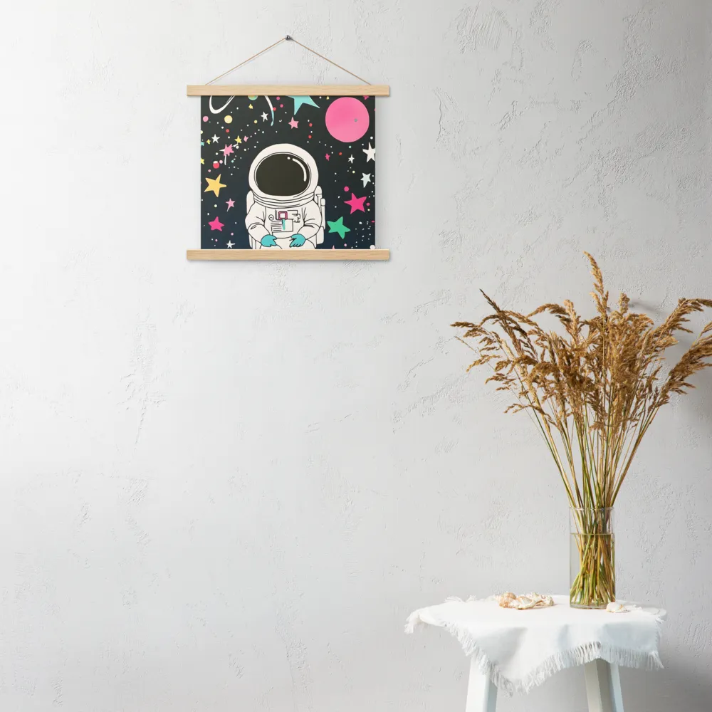 Cosmic Dreamer | Poster With Oak Wood Hanger | 14″×14″
