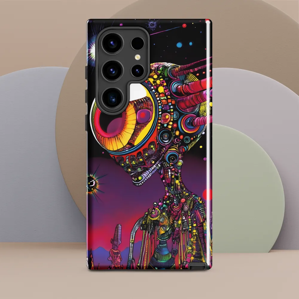 Cosmic Alien Odyssey | Phone Case |  S24 Ultra | Tough Case | Glossy