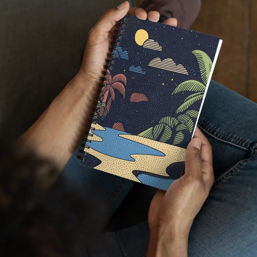 Whimsical Nightscape | Spiral Notebook