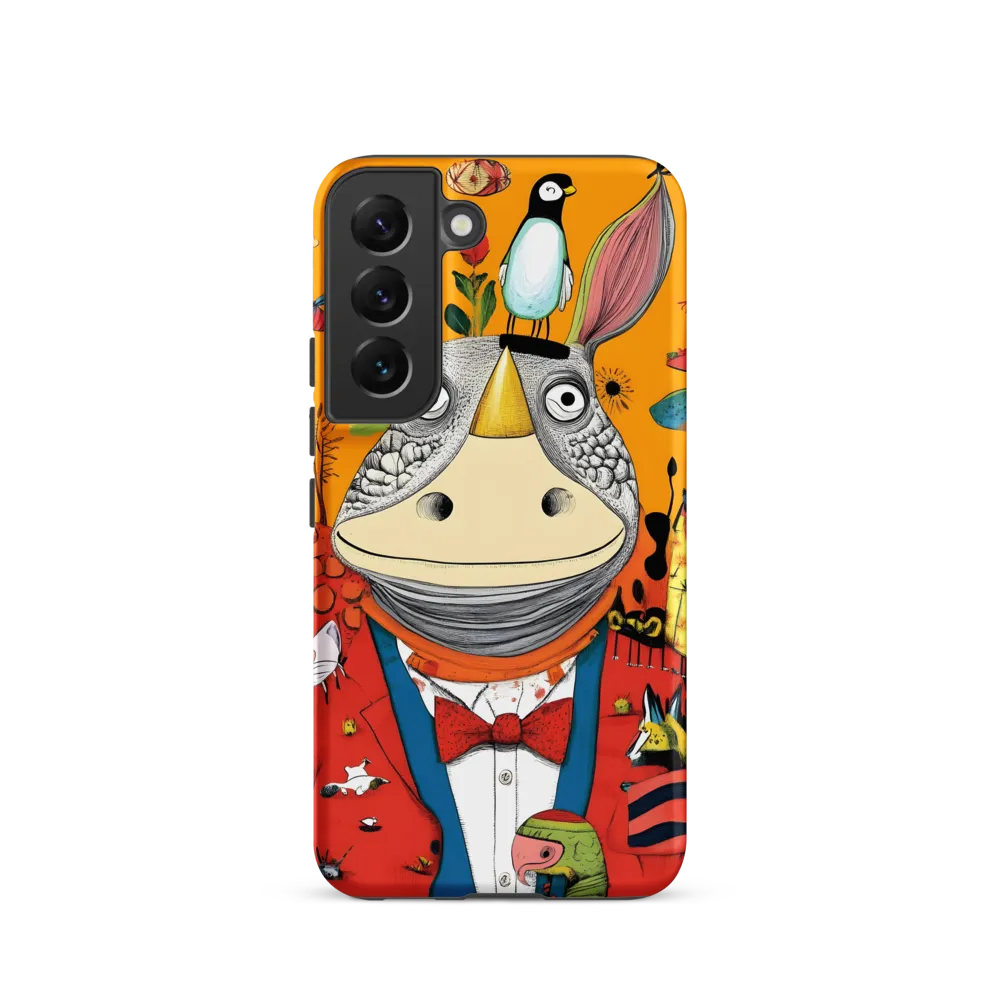 Whimsical Rhinoceros: A Playful Encounter