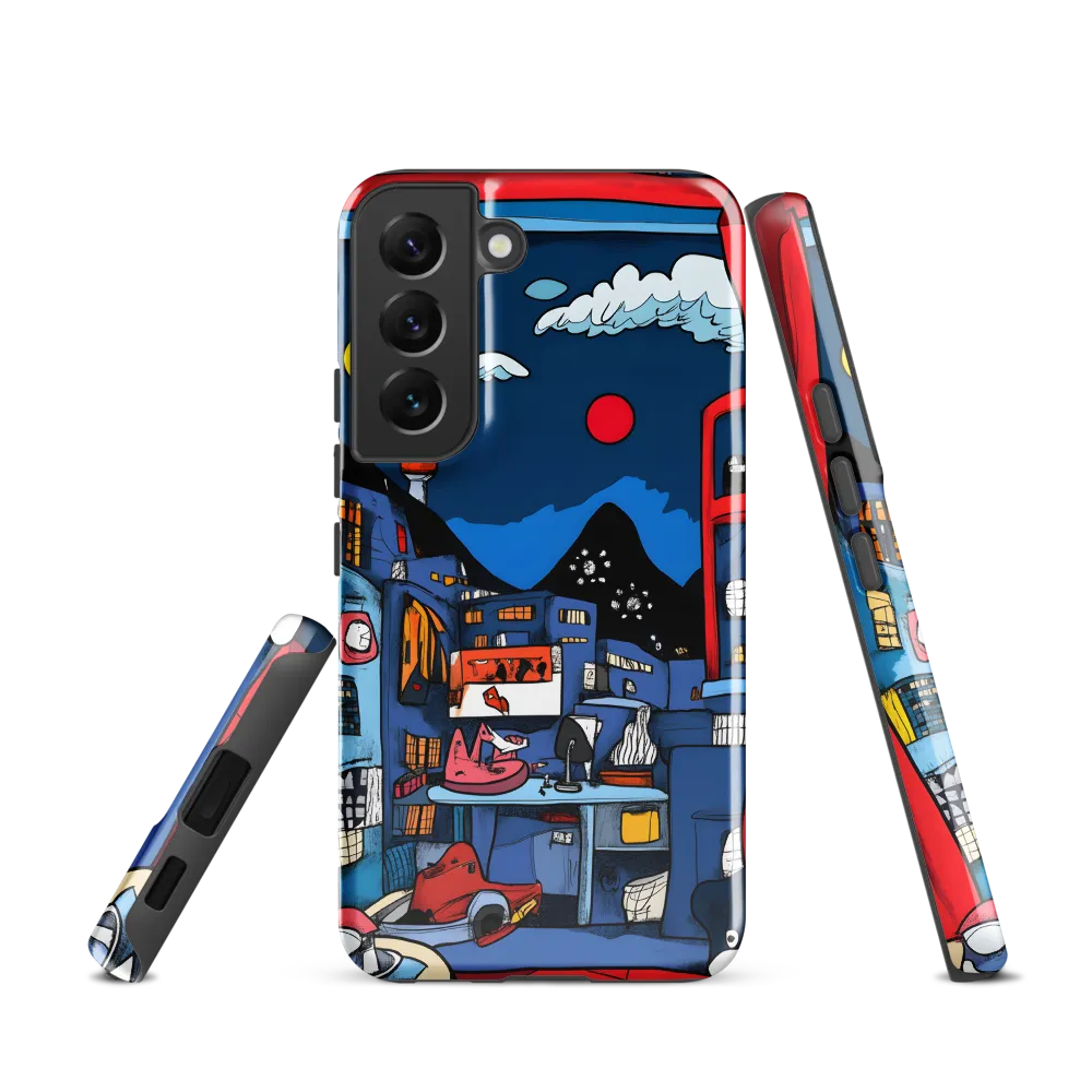 Whimsical Cityscape at Night