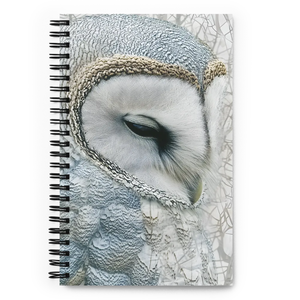 Whispers of the Night: A Portrait of Serenity | Spiral Notebook