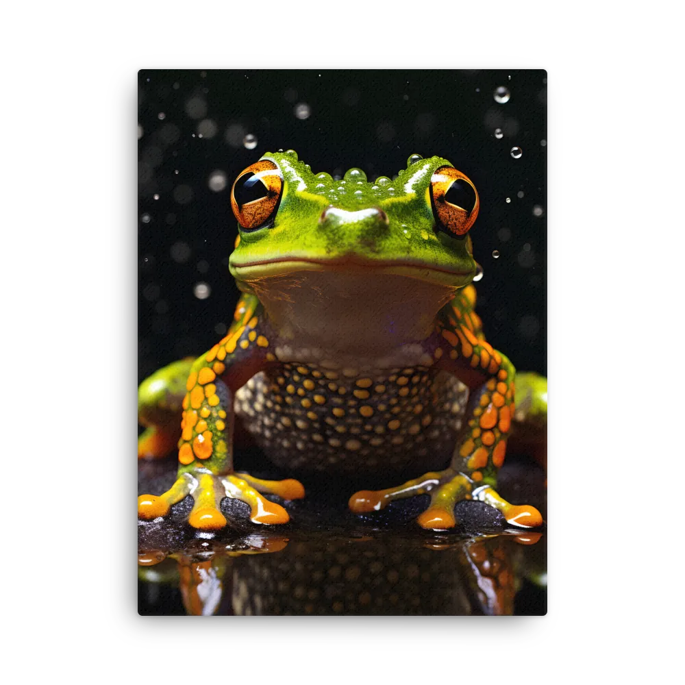 Emerald Elegance: The Frog in Focus