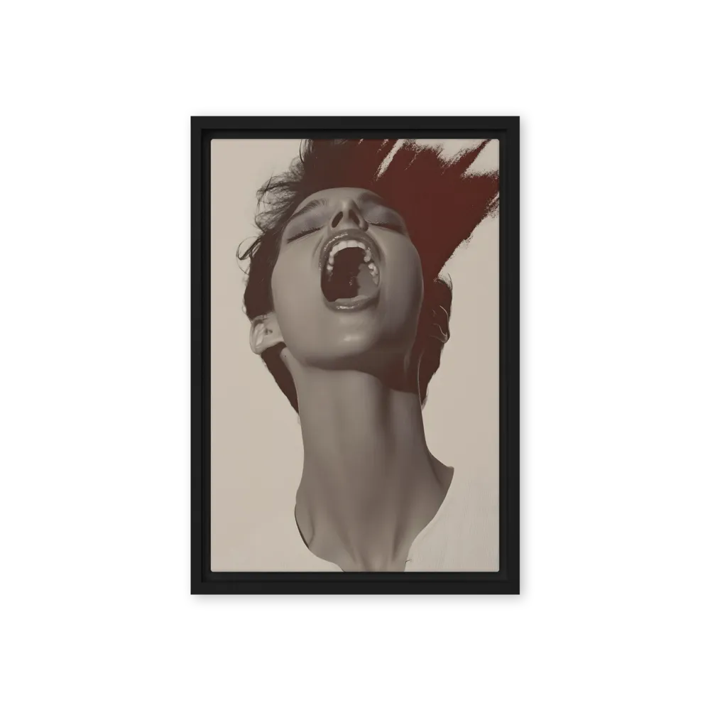 Echoes of Emotion | Canvas with Black Frame | 12″×18″
