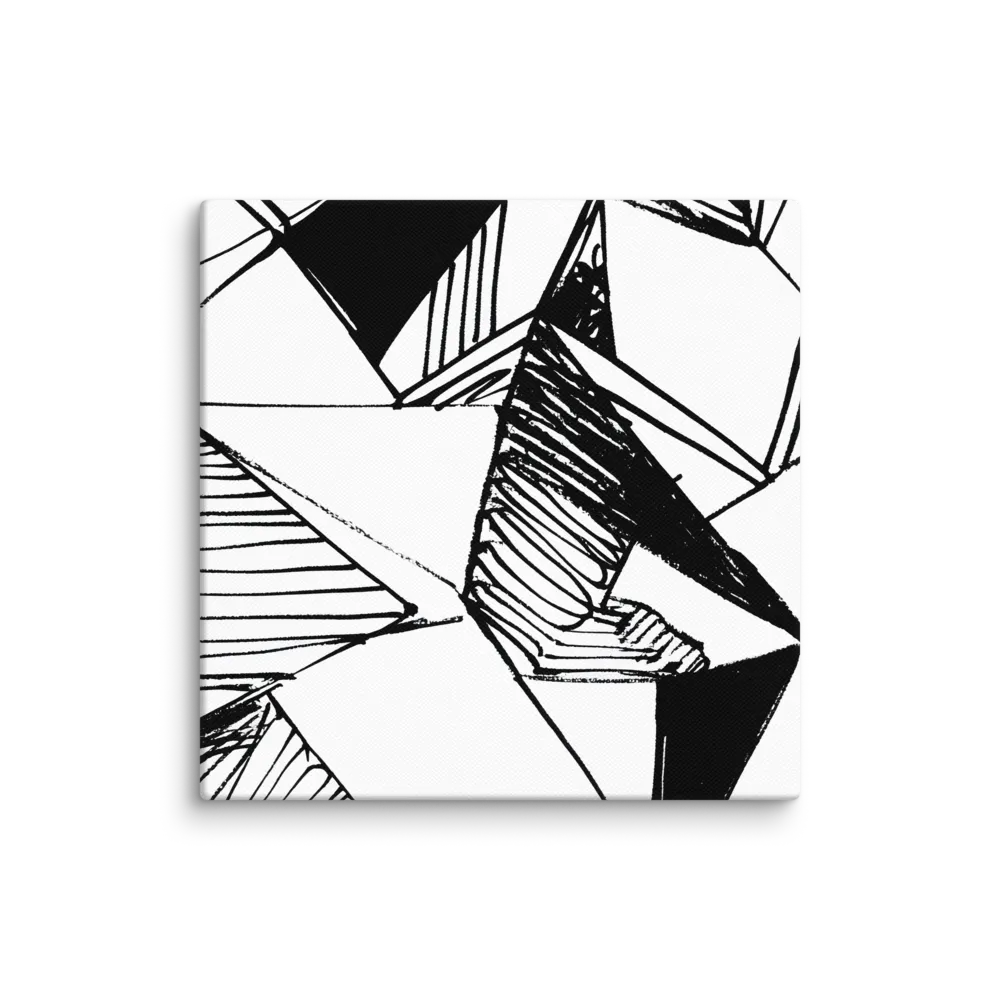Dynamic Geometry in Ink | Canvas | 8″×8″