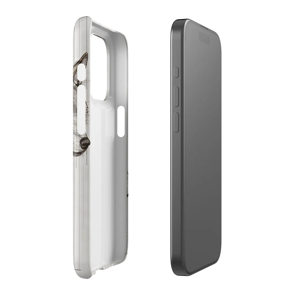 Geometric Harmony: The Essence of Wolves | Phone Case |  15 Pro | Snap Case | Glossy