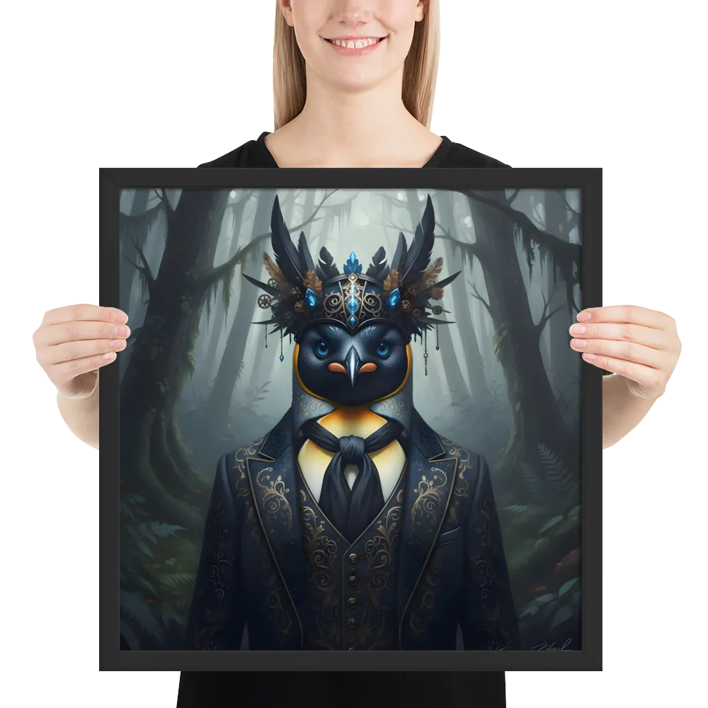 Woodland Regent 
 Poster with Black Frame | 18″x 18″