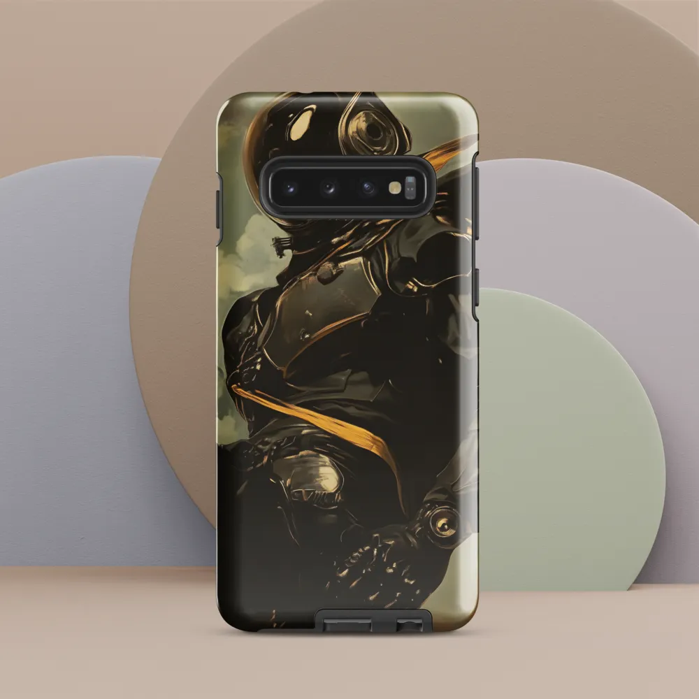 Ethereal Explorer: The Enigmatic Astronaut | Phone Case |  S10 | Tough Case | Glossy