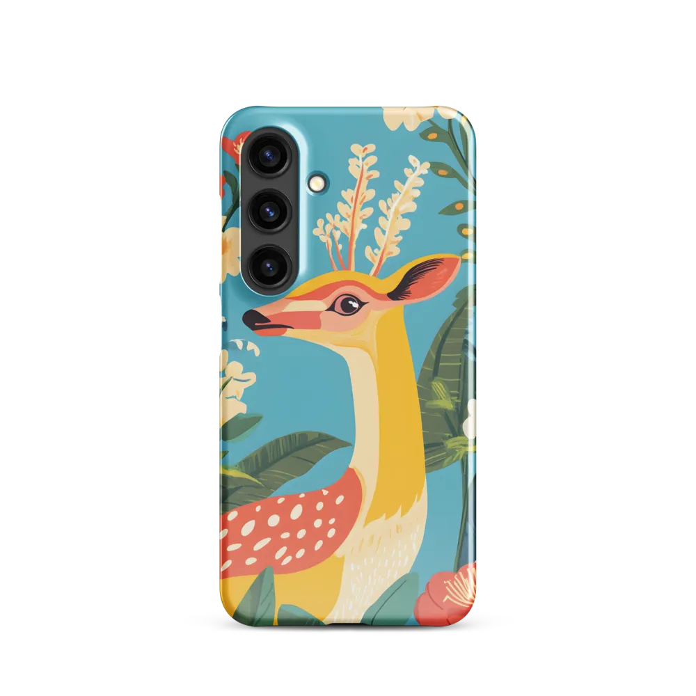 Serene Majesty: A Vibrant Deer Amidst Flora