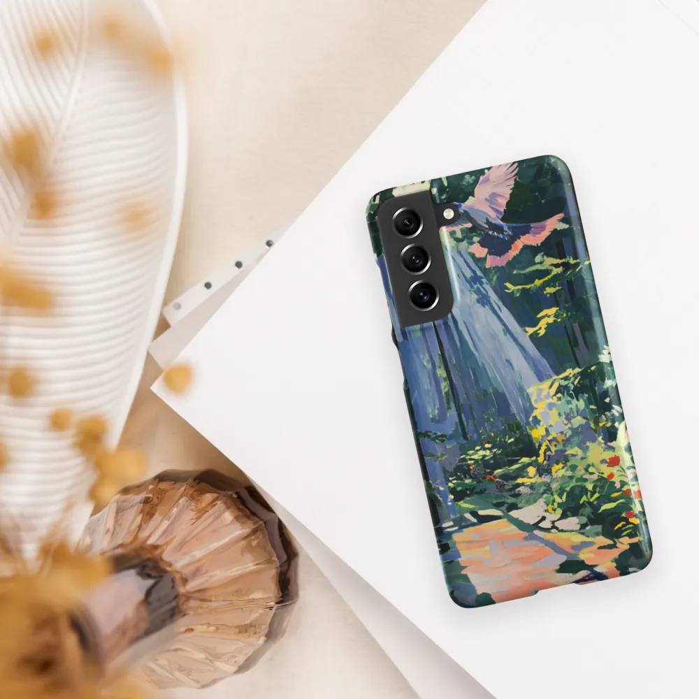 Flight of Light: A Serene Forest | Phone Case |  S21 FE | Snap Case | Matte