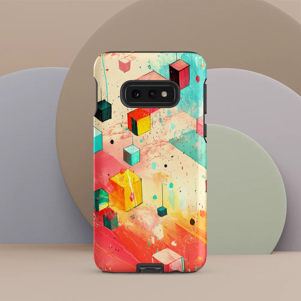 Suspended Cubes in Colorful Abstraction