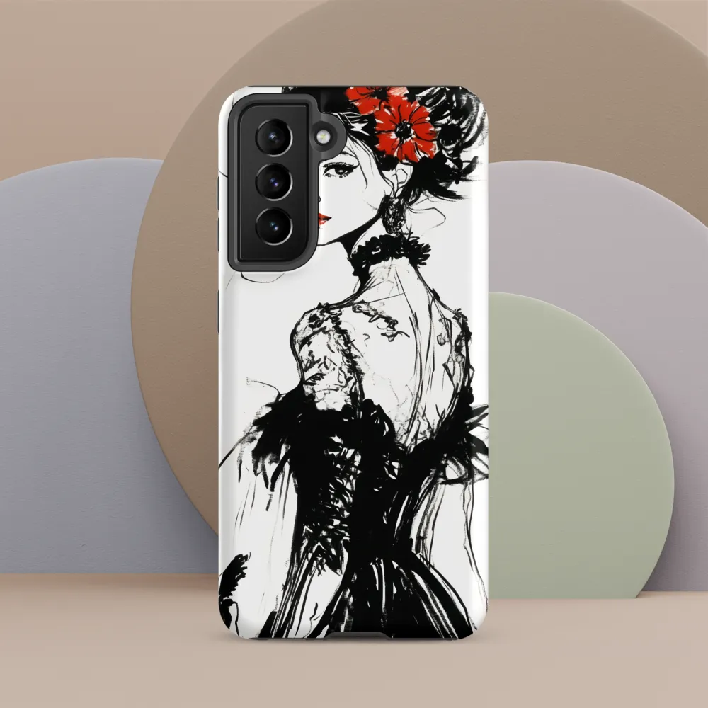 Elegance in Black and Red