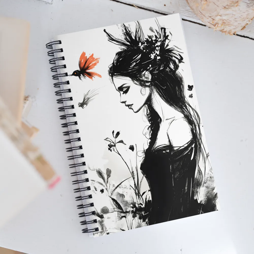 Whispers of Elegance | Spiral Notebook