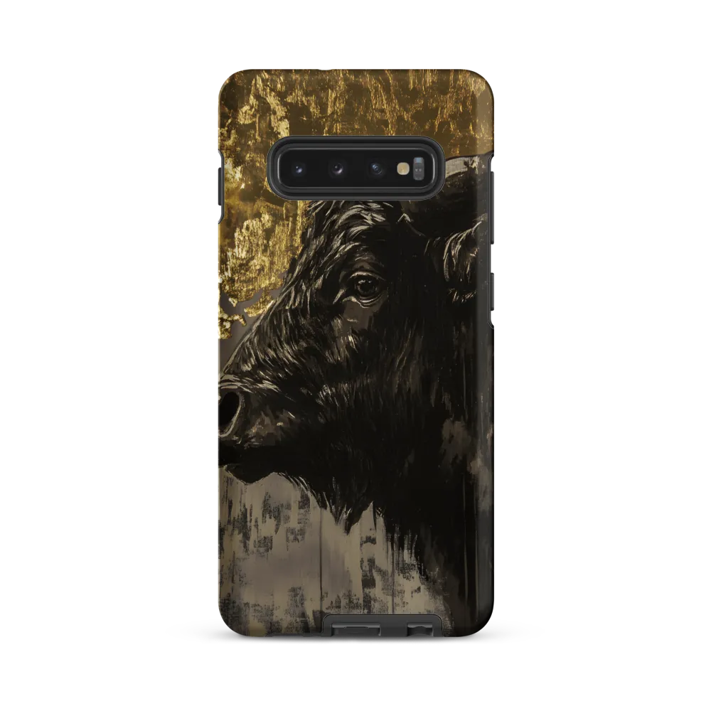 Majestic Bull Against the Golden Horizon