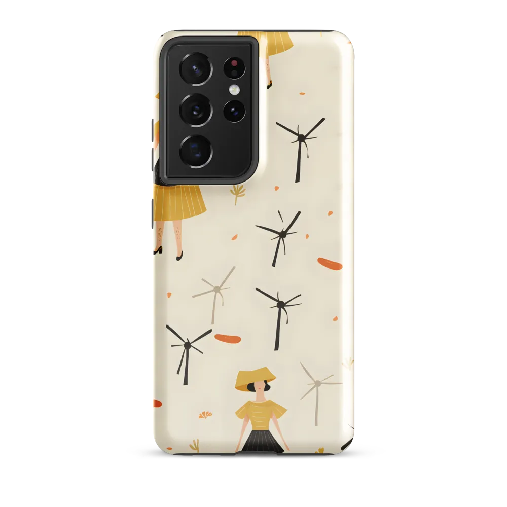 Whimsical Patterns of Nature and Femininity | Phone Case |  S21 Ultra | Tough Case | Glossy