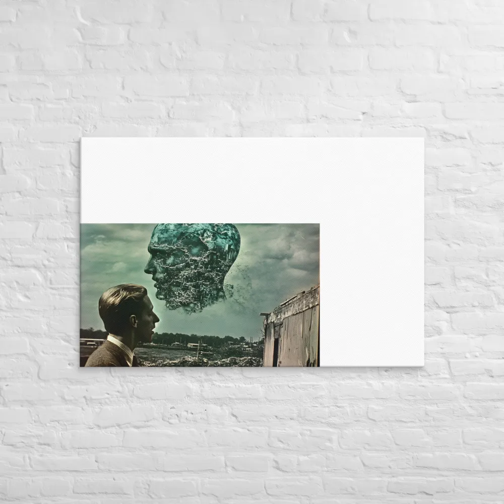 Ethereal Reflections: Identity in a Fragmented World | Canvas | 32″×48″