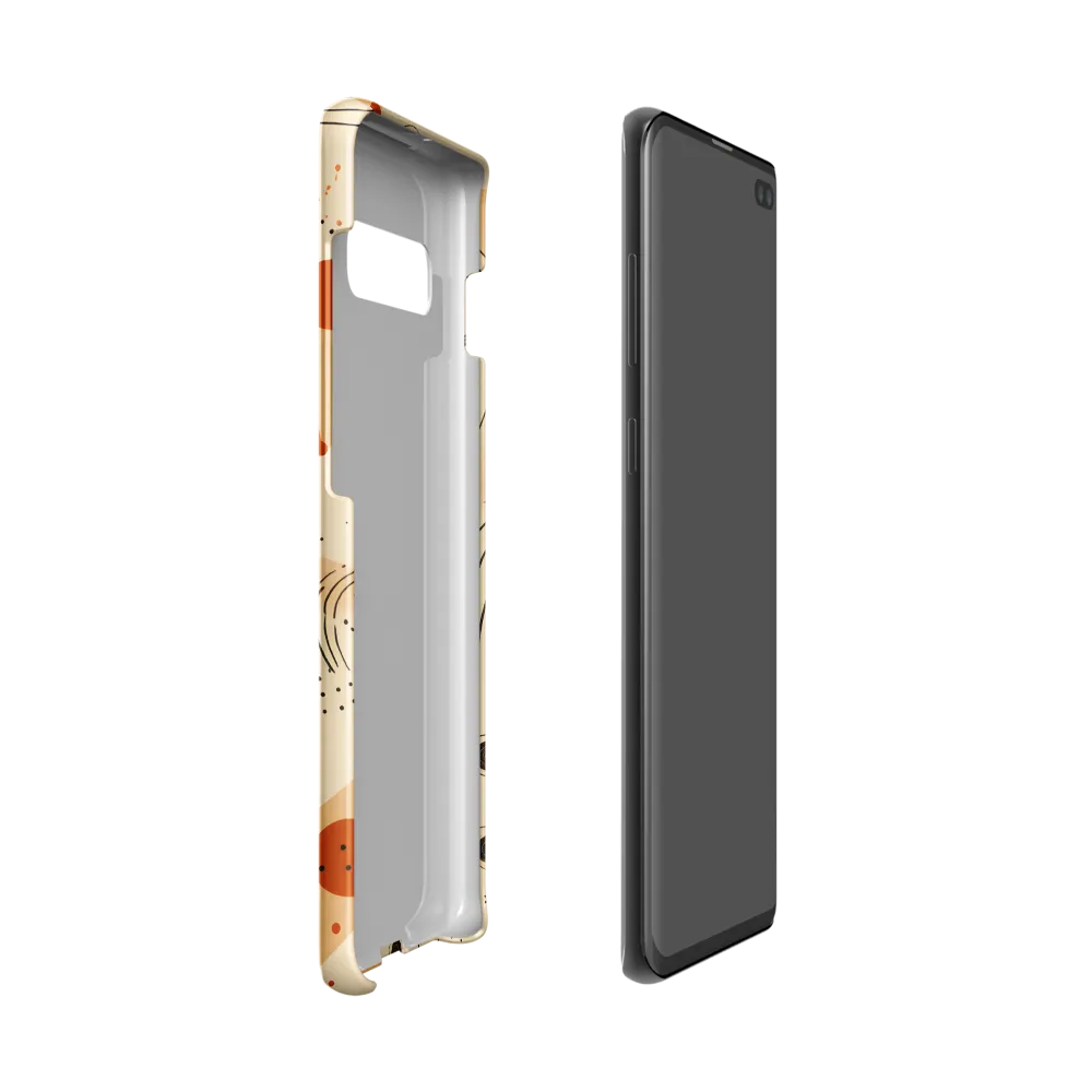 Playful Patterns in Earth Tones | Phone Case |  S10 | Snap Case | Matte