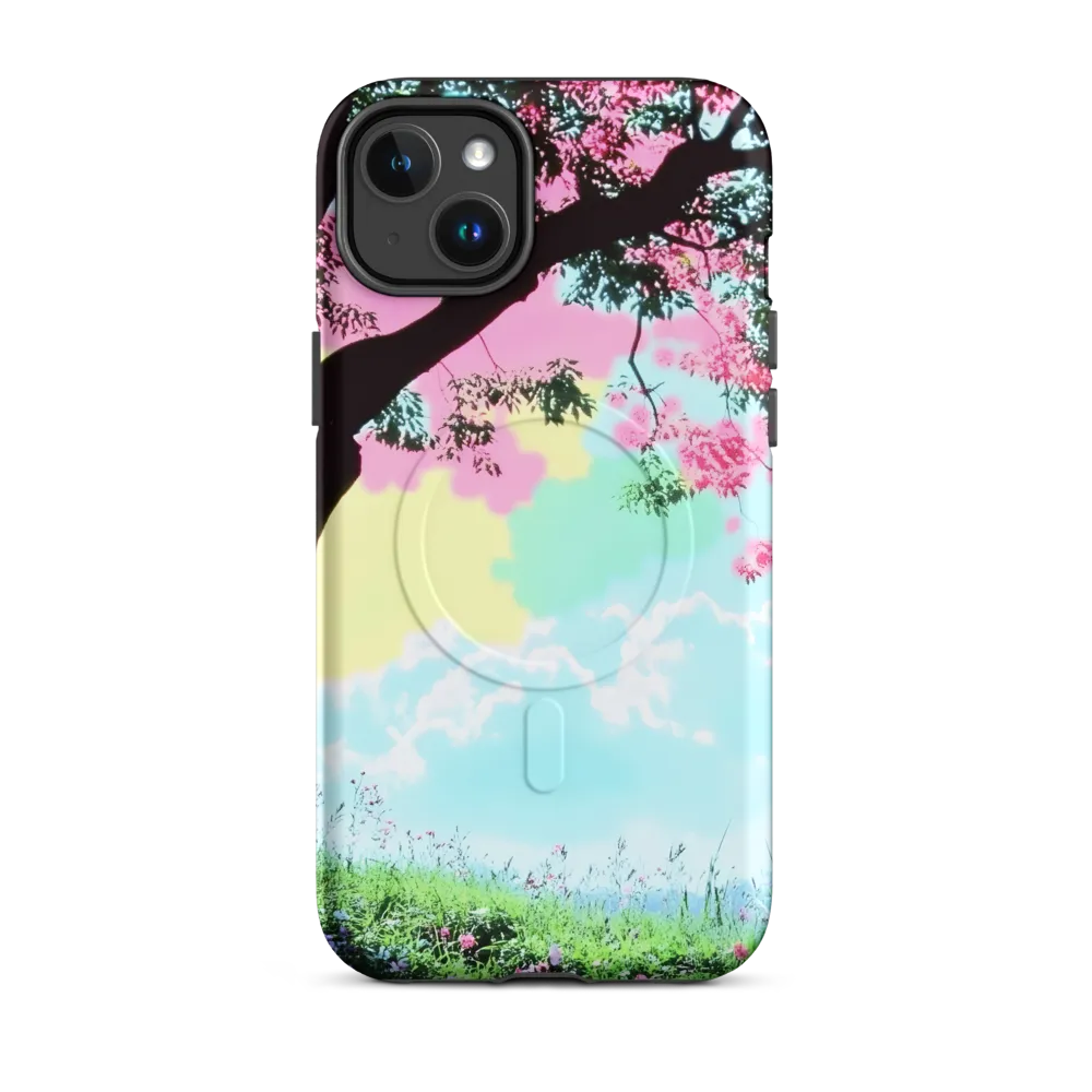 Pastel Dreams: A Surreal Tree Landscape