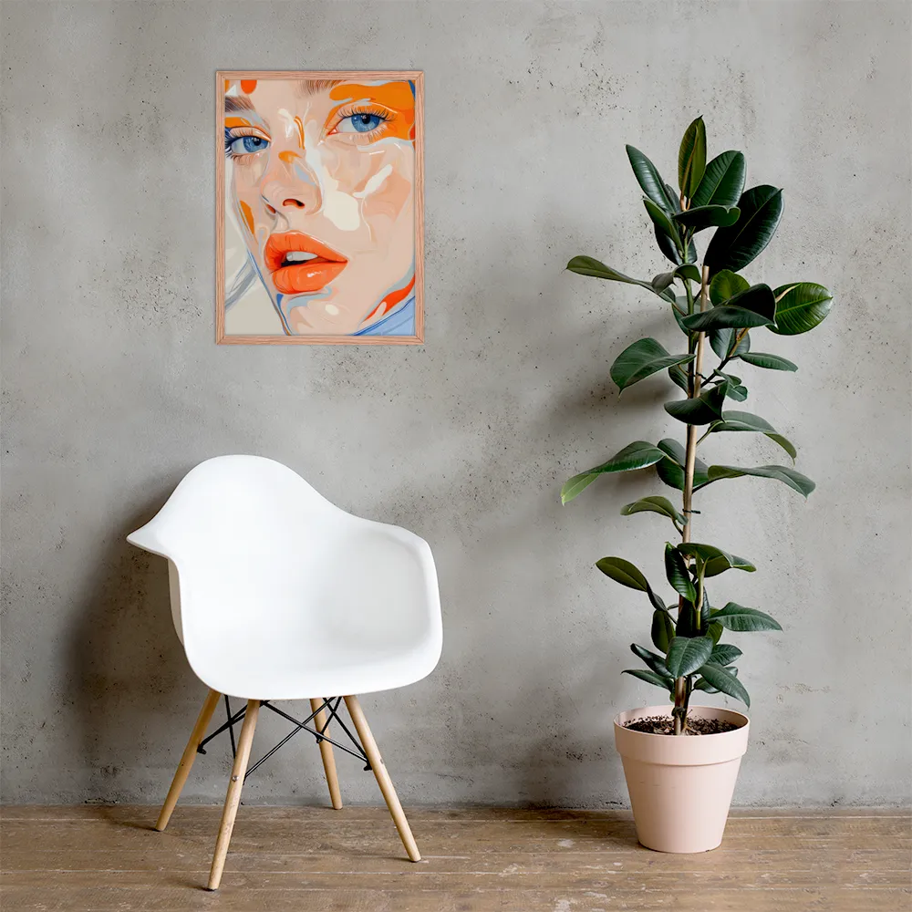 Ethereal Expressions | Poster with Red oak Frame | 18″×24″