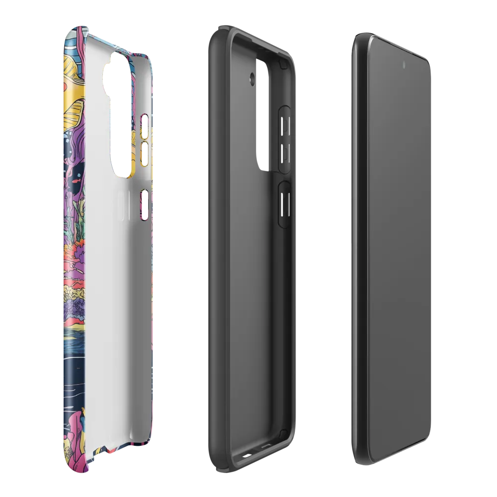 Underwater Dreamscape: A Playful Encounter | Phone Case |  S21 Plus | Tough Case | Glossy