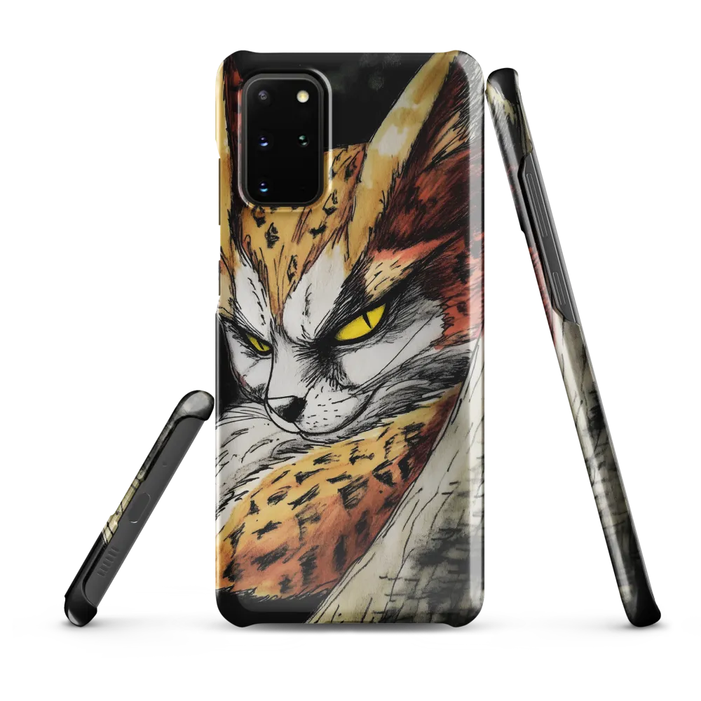 Fierce Gaze of the Wild Cat | Phone Case |  S20 Plus | Snap Case | Glossy