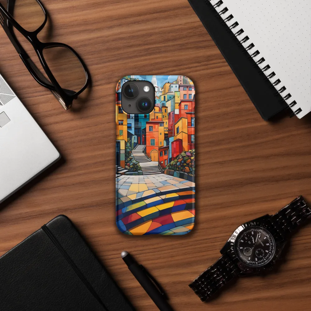 Vibrant Village: A Cubist Journey