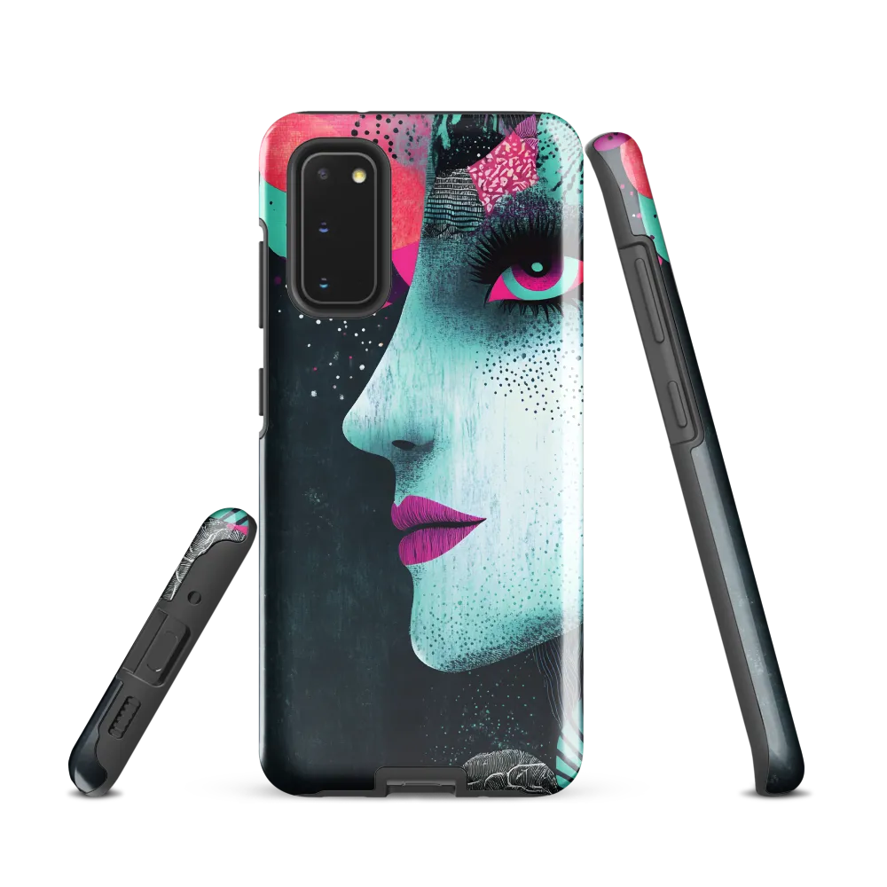 Mystical Beauty in Blue and Pink | Phone Case |  S20 | Tough Case | Glossy
