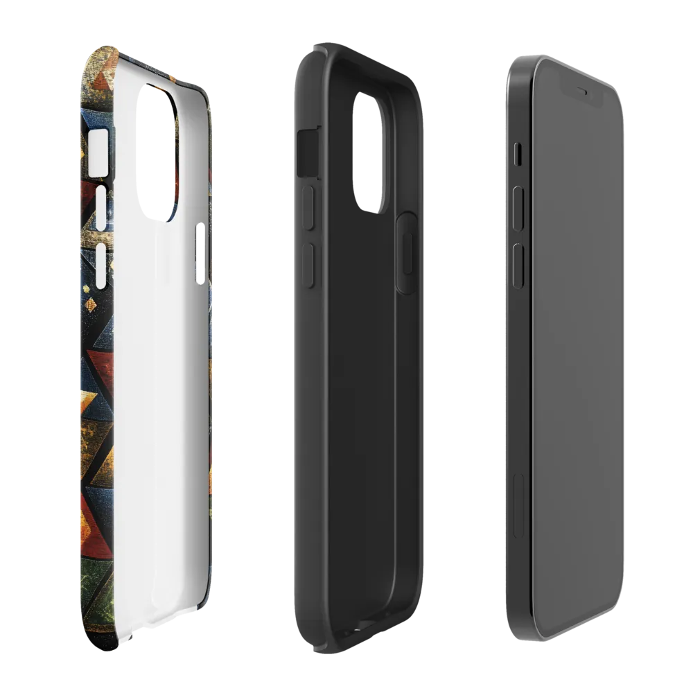 Dynamic Triangular Harmony | Phone Case |  12 | Tough Case | Matte