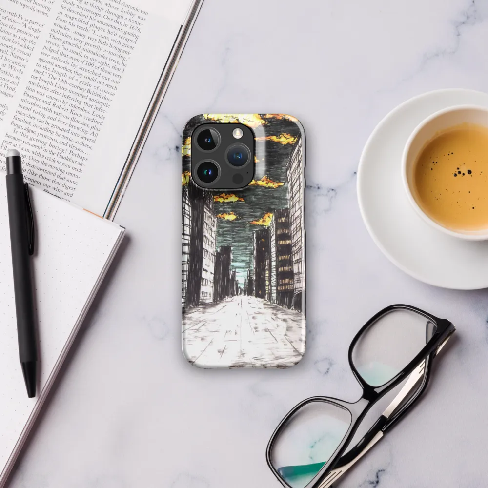 Eclipsed Cityscape | Phone Case |  16 Pro | Snap Case | Glossy