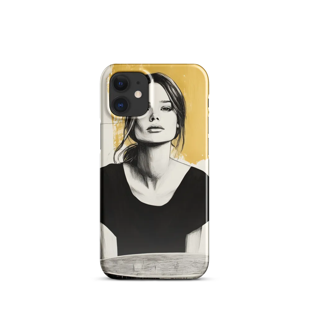 Golden Serenity: A Minimalist Portrait