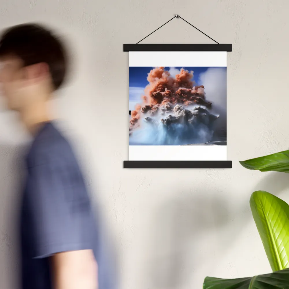 Eruption of Elements | Poster With Black Wood Hanger | 11″×14″