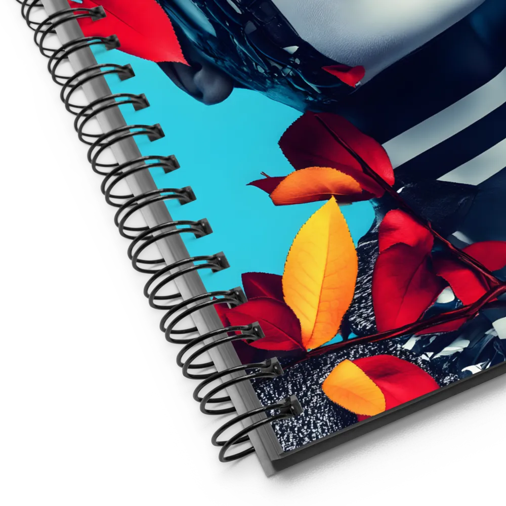 Futuristic Fusion: Nature Meets Technology | Spiral Notebook