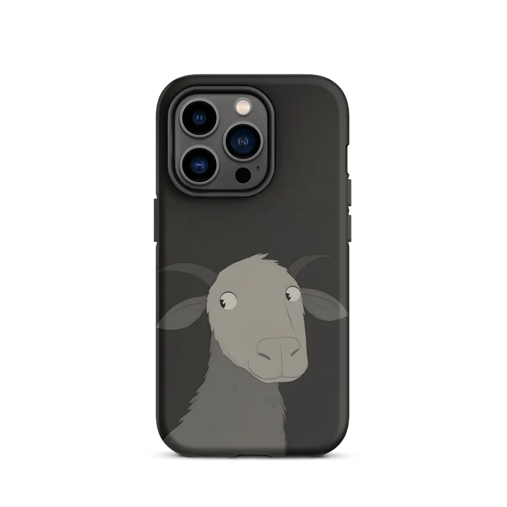 Whimsical Goat in Darkness