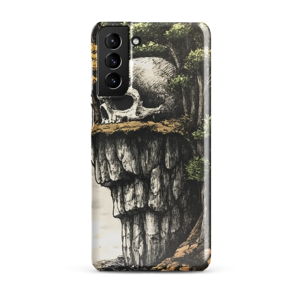 The Whispering Skull: A Surreal Encounter with Nature | Phone Case |  S21 Plus | Snap Case | Glossy