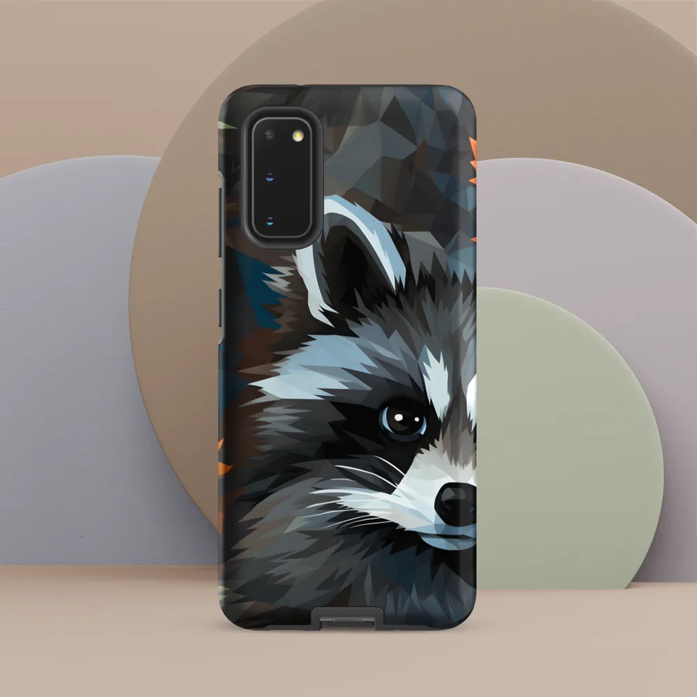 Whispers of Autumn: The Raccoon's Gaze