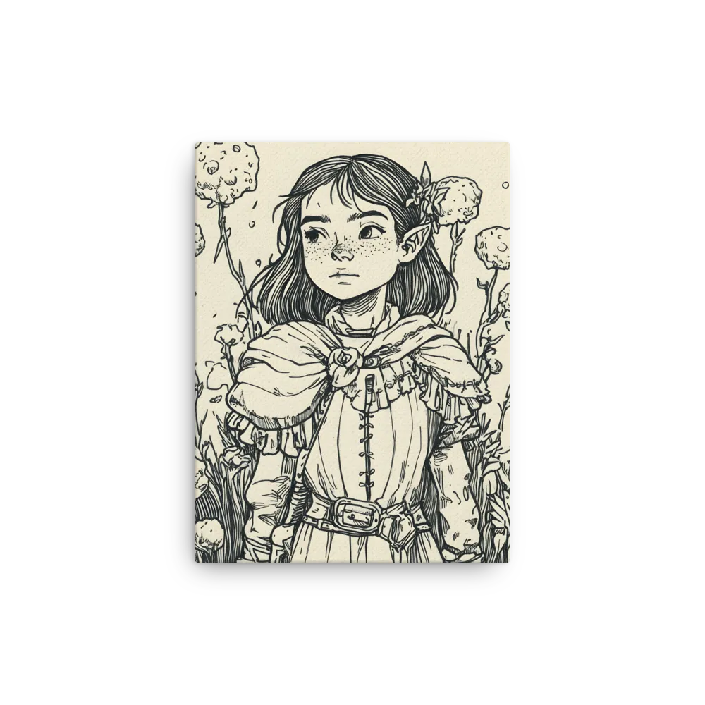A Young Guardian of Nature | Thin Canvas | 9″×12″