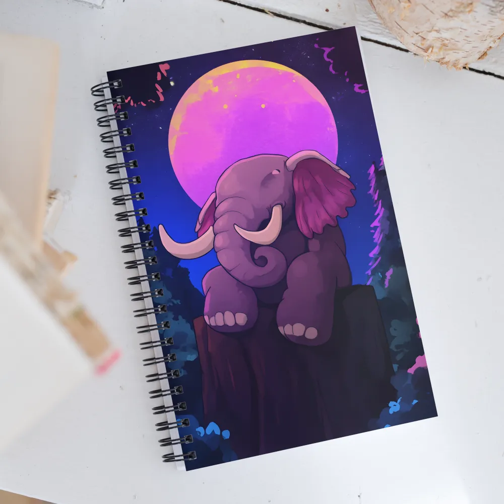 Whimsy Under the Moonlight | Spiral Notebook