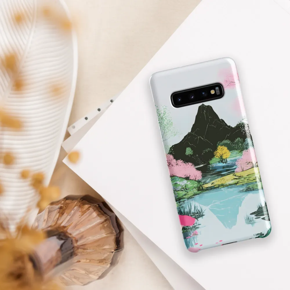 Tranquil Reflections: A Serene Landscape | Phone Case |  S10 Plus | Snap Case | Glossy