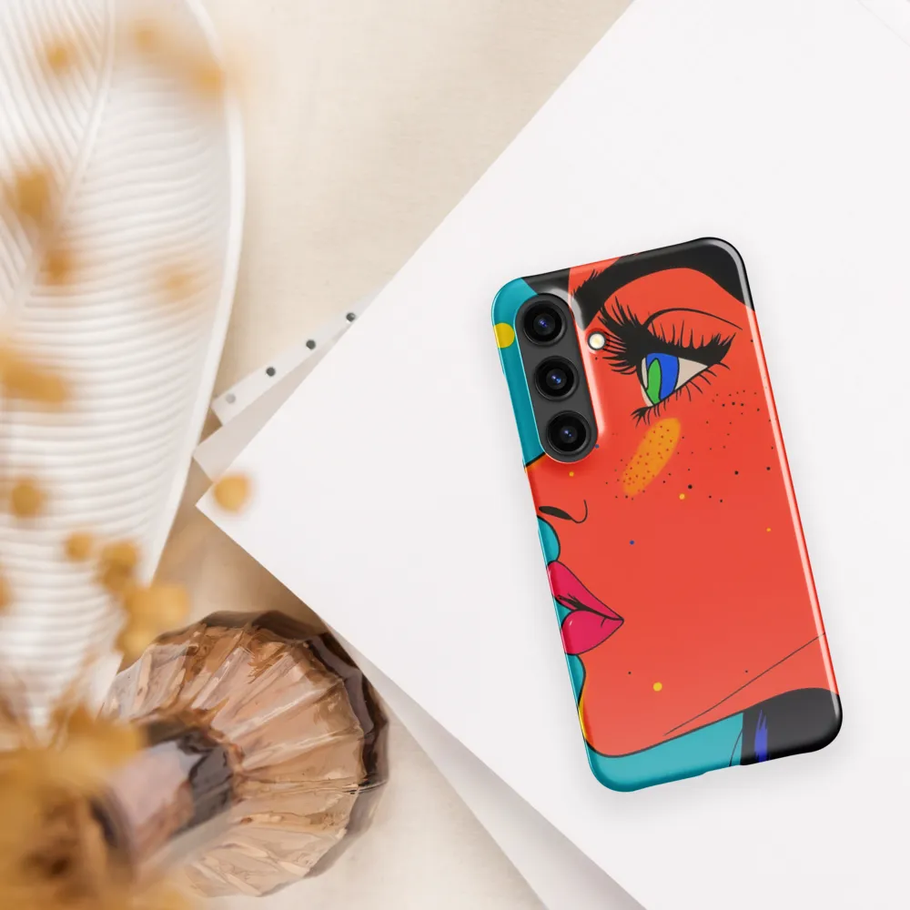 Vibrant Feminine Profile in Pop Art